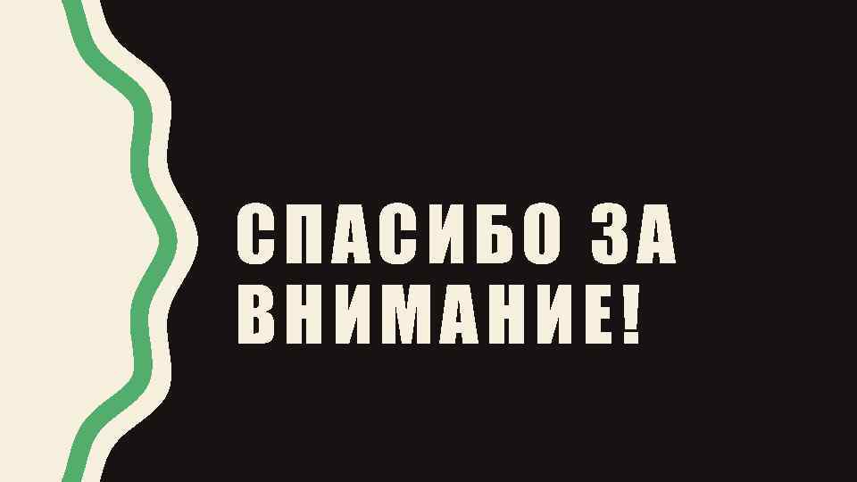 СПАСИБО ЗА ВНИМАНИЕ! 