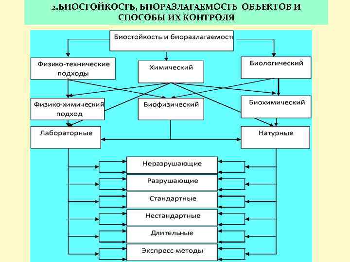 2. БИОСТОЙКОСТЬ, БИОРАЗЛАГАЕМОСТЬ ОБЪЕКТОВ И СПОСОБЫ ИХ КОНТРОЛЯ 