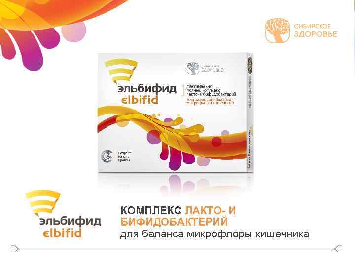 КОМПЛЕКС ЛАКТО- И БИФИДОБАКТЕРИЙ для баланса микрофлоры кишечника 