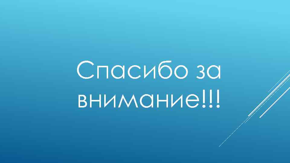 Спасибо за внимание!!! 