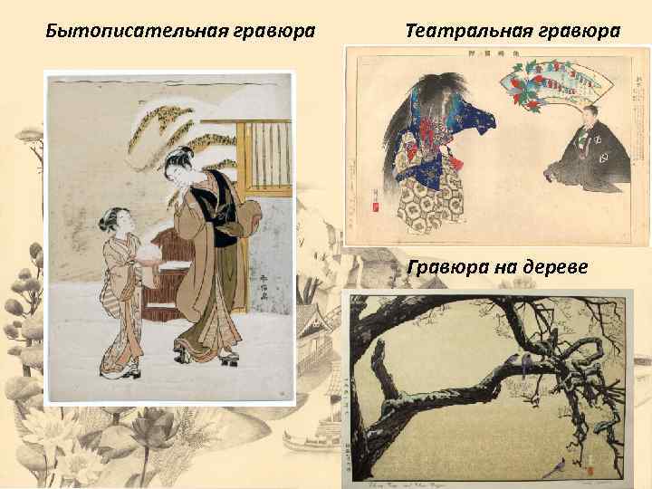 Бытописательная гравюра Театральная гравюра Гравюра на дереве 