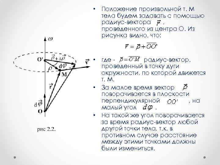 Положение центра окружности и значение радиуса вектора круговой диаграммы компенсированной линии