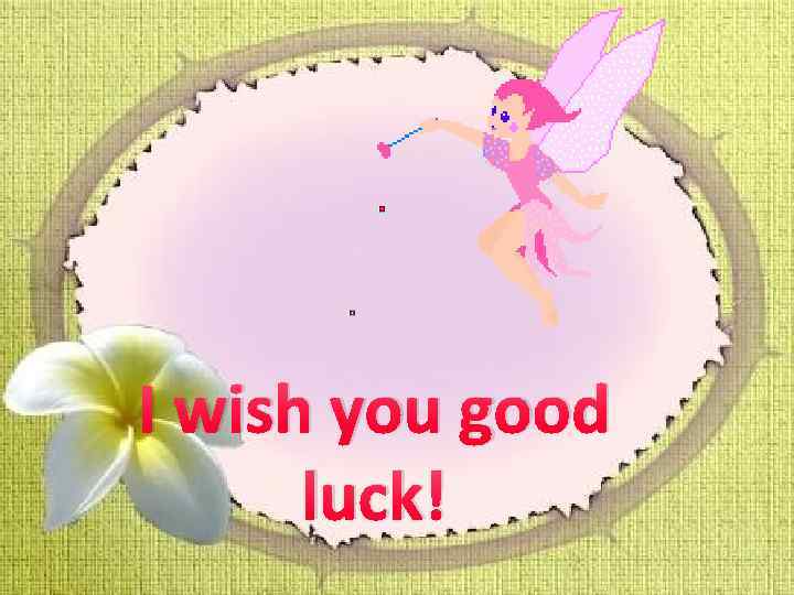 I wish you good luck! 