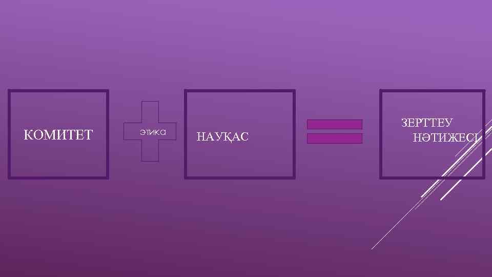 КОМИТЕТ этика НАУҚАС ЗЕРТТЕУ НӘТИЖЕСІ 