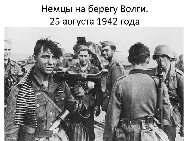 Немцы на берегу Волги. 25 августа 1942 года 