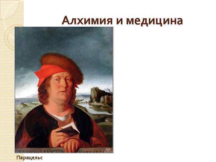Алхимия и медицина Парацельс 