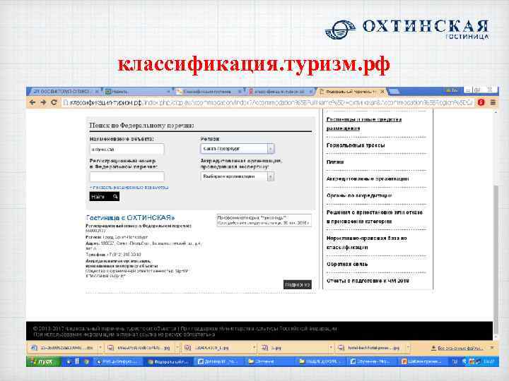 классификация. туризм. рф 