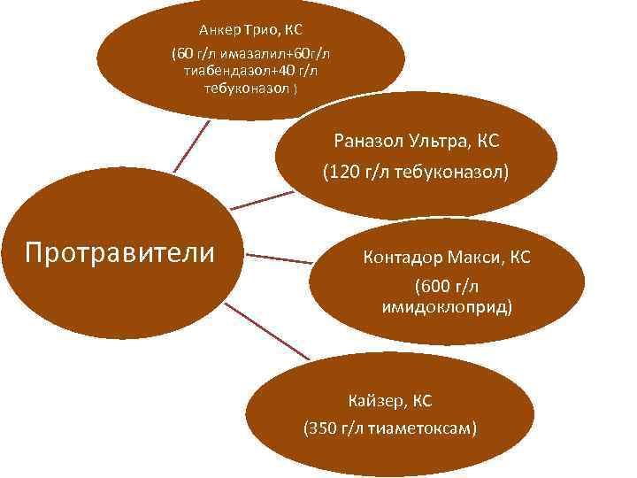 Анкер Трио, КС (60 г/л имазалил+60 г/л тиабендазол+40 г/л тебуконазол ) Раназол Ультра, КС