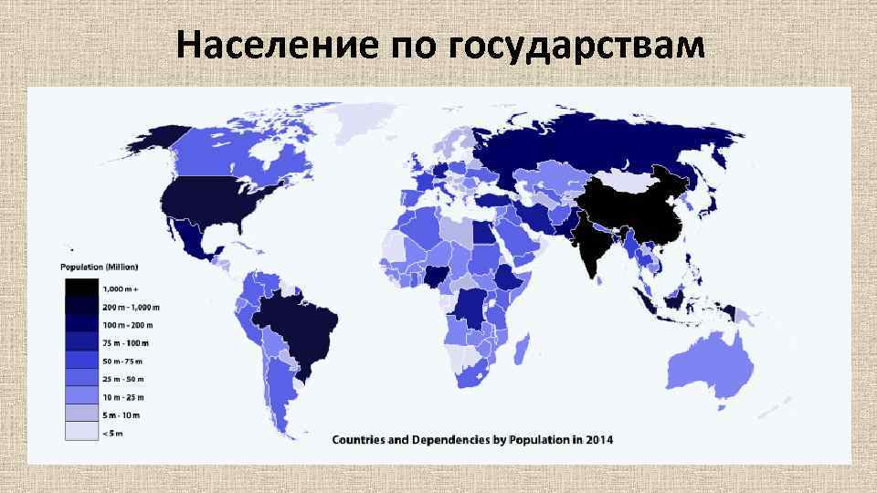 Население по государствам 