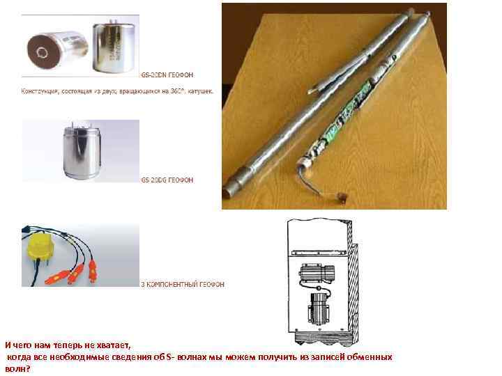 И чего нам теперь не хватает, когда все необходимые сведения об S- волнах мы
