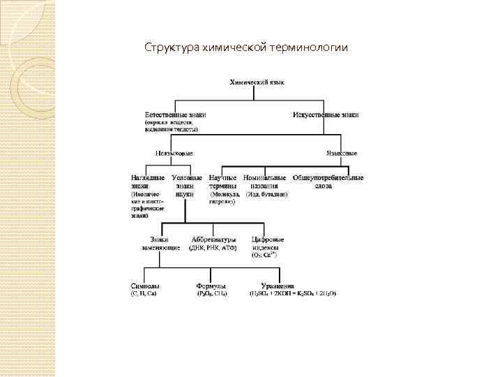  Структура химической терминологии 