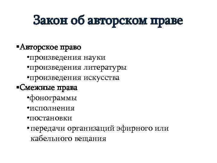 Авторское право на картину закон