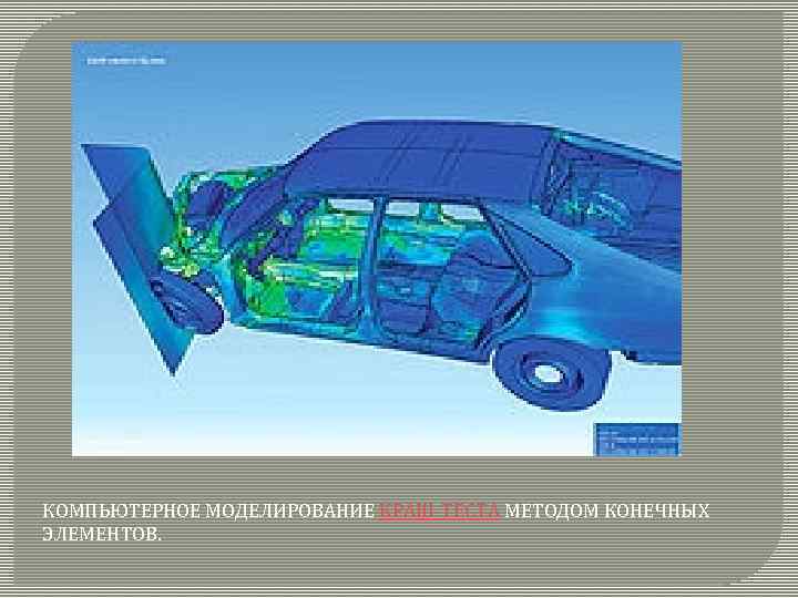 КОМПЬЮТЕРНОЕ МОДЕЛИРОВАНИЕ КРАШ-ТЕСТА МЕТОДОМ КОНЕЧНЫХ ЭЛЕМЕНТОВ. 