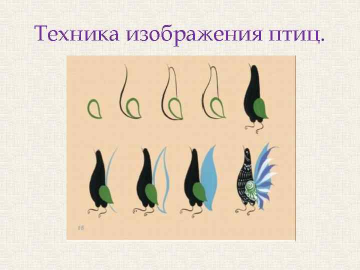 Техника изображения птиц. 