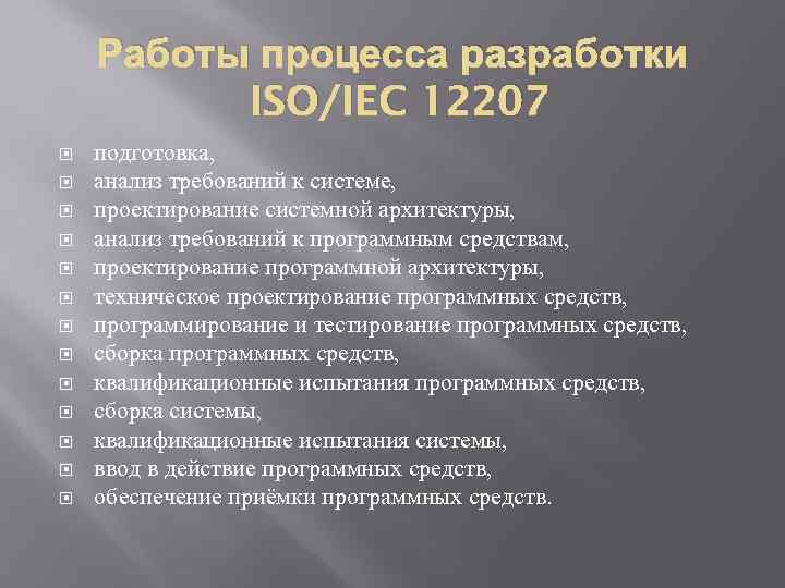 Процесс проектирования архитектуры программных средств