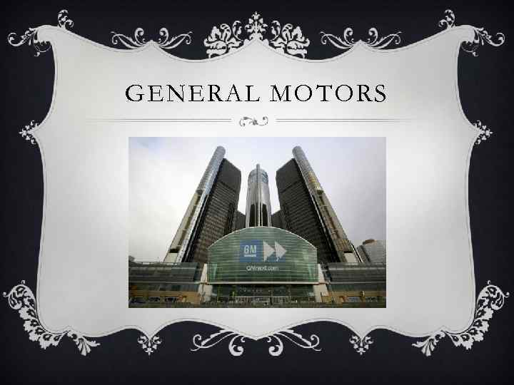 GENERAL MOTORS 