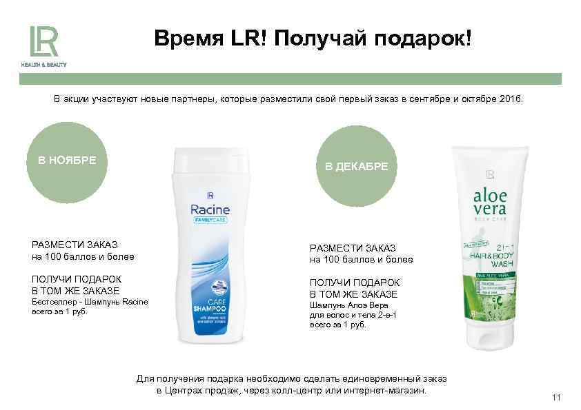 Время LR! Получай подарок! В акции участвуют новые партнеры, которые разместили свой первый заказ