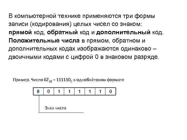 Запишитесь на кодирование. Кодирование чисел: формы записи. Кодирование чисел прямой обратный и дополнительный коды. Три формы кодирования целых чисел. Какие формы записи применяются для кодирования целых чисел со знаком.