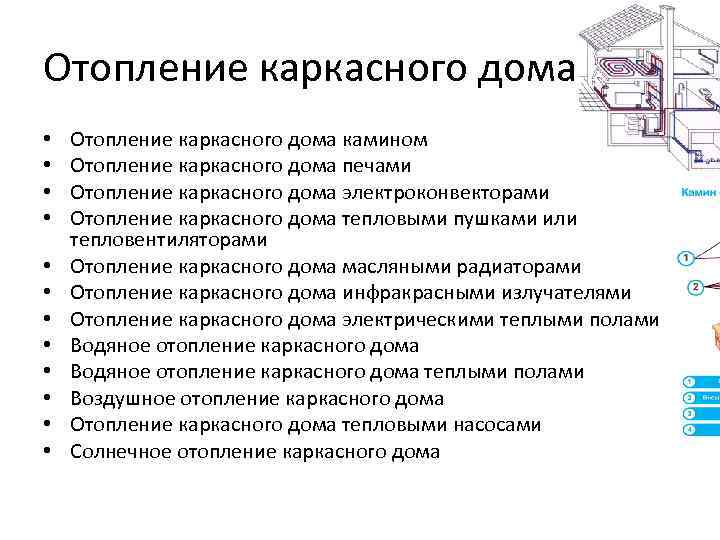 Отопление каркасного дома • • • Отопление каркасного дома камином Отопление каркасного дома печами