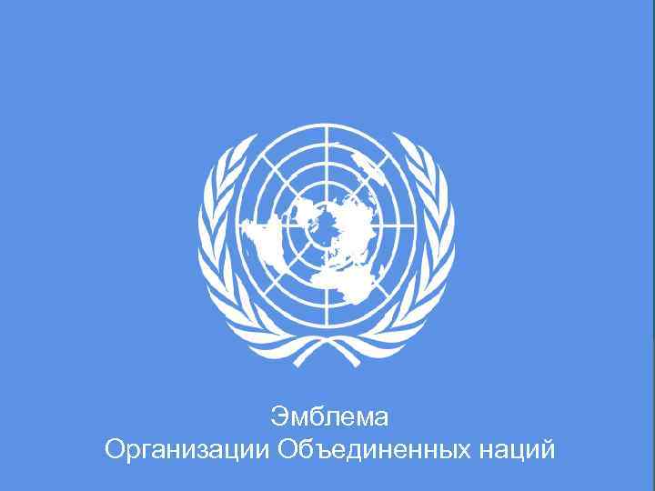 Эмблема Организации Объединенных наций 