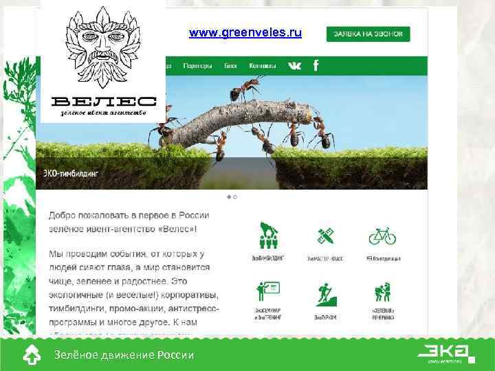 www. greenveles. ru Зелёное движение России 