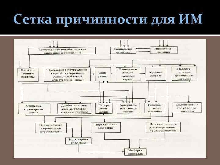 Сетка причинности для ИМ 