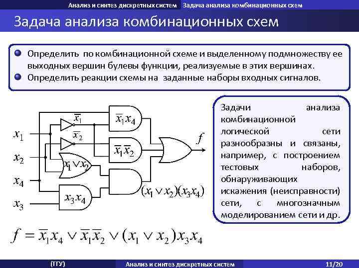 Задача синтеза