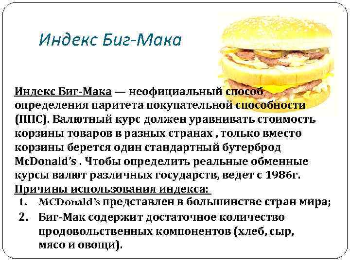 Индекс биг мака