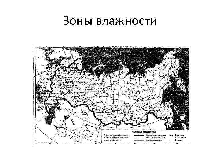 Зоны влажности 