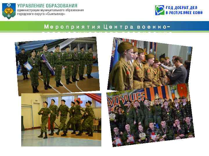 Мероприятия Центра военнопатриотического воспитания 