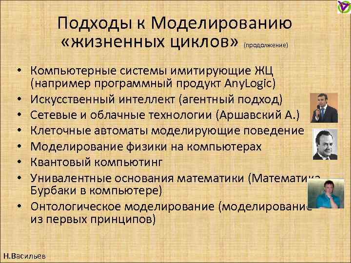 Подходы к Моделированию «жизненных циклов» (продолжение) • Компьютерные системы имитирующие ЖЦ (например программный продукт