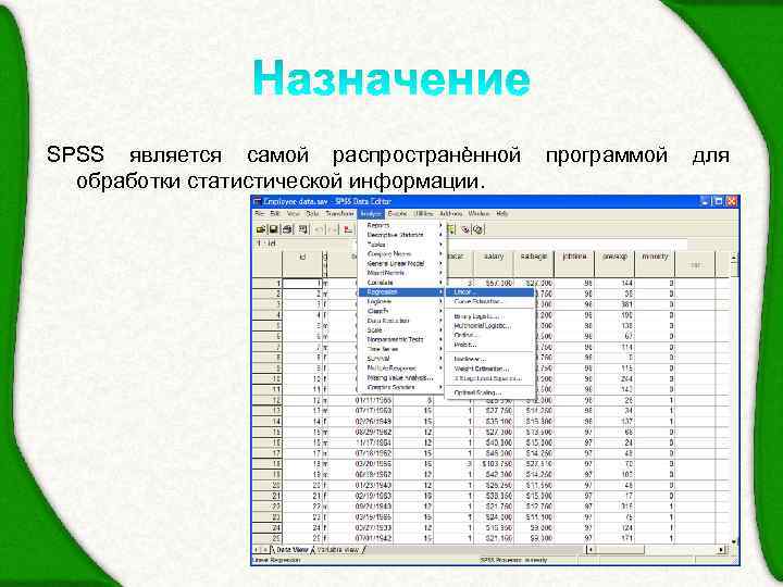 Программа обработки статистики