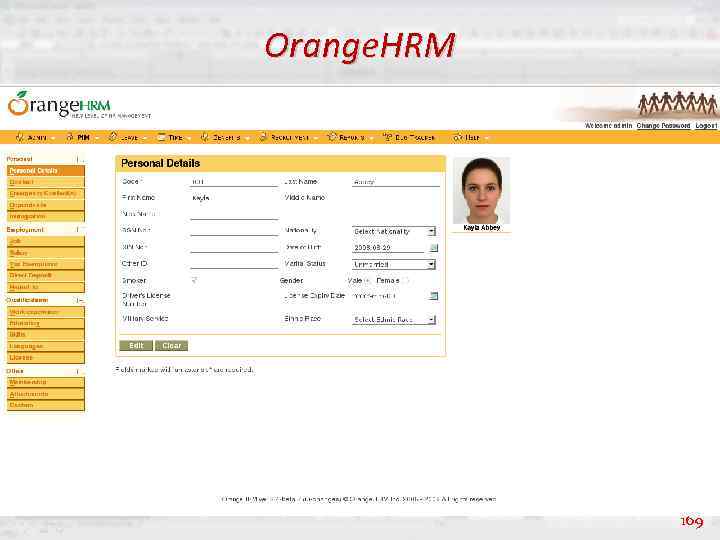 Orange. HRM 169 