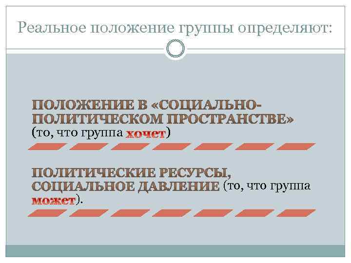 Реальное положение группы определяют: (то, что группа ). ) (то, что группа 