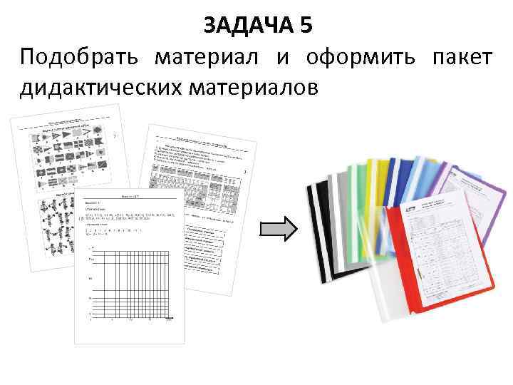ЗАДАЧА 5 Подобрать материал и оформить пакет дидактических материалов 