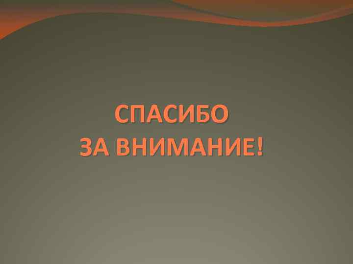 СПАСИБО ЗА ВНИМАНИЕ! 