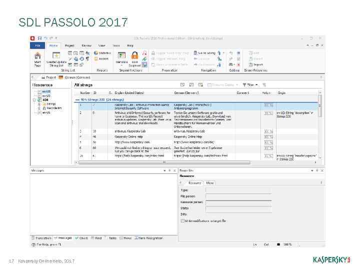 SDL PASSOLO 2017 17 Kaspersky Online Help, 2017 