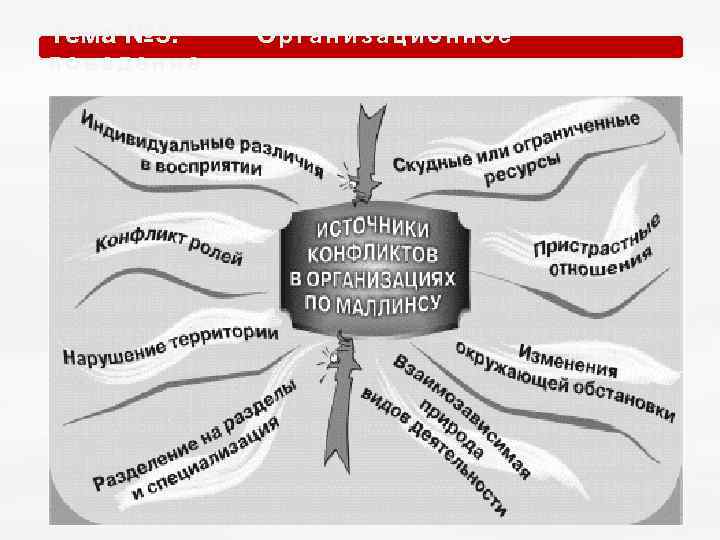 Тема № 5. О р г а н и з а ц и о