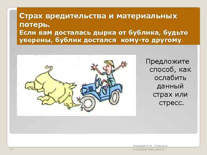 Страх вредительства и материальных потерь. Если вам досталась дырка от бублика, будьте уверены, бублик