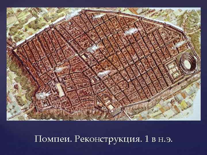 Помпеи. Реконструкция. 1 в н. э. 