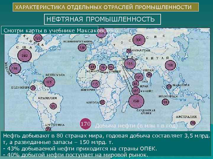 Карта химической промышленности мира