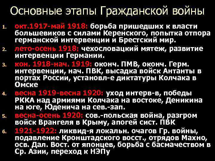 Основные этапы гражданской. Этапы гражданской войны и интервенции в России в 1918. 3 Этапа гражданской войны 1917. 3 Этапа гражданской войны 1917-1922. Второй этап гражданской войны в России 1917-1918.