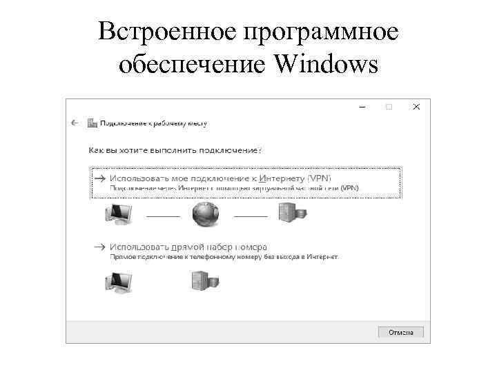 Встроенное программное обеспечение Windows 