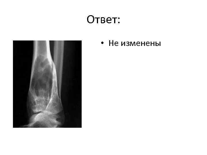 Ответ: • Не изменены 