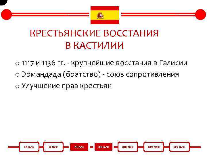 КРЕСТЬЯНСКИЕ ВОССТАНИЯ В КАСТИЛИИ o 1117 и 1136 гг. - крупнейшие восстания в Галисии