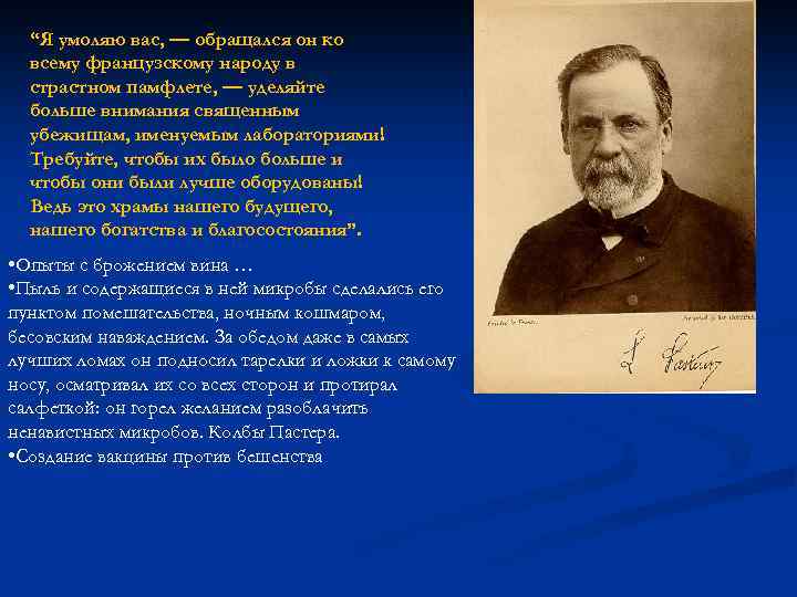 “Я умоляю вас, — обращался он ко всему французскому народу в страстном памфлете, —