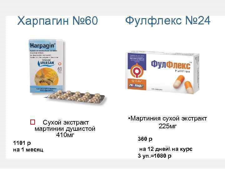 Харпагин № 60 o Сухой экстракт мартинии душистой 410 мг 1101 р на 1