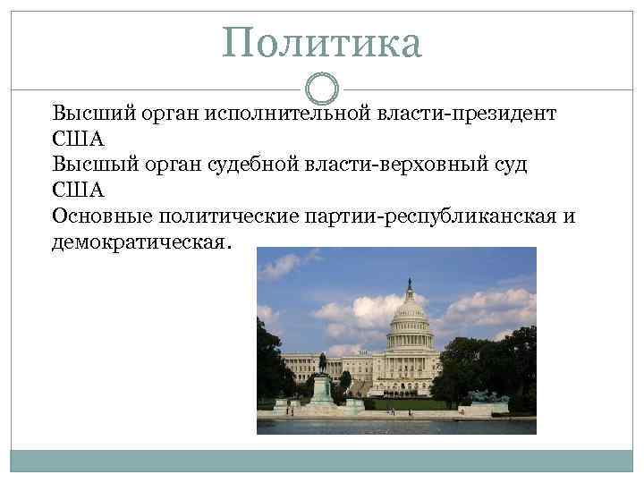 Форма устройства сша