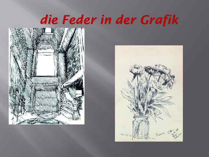 die Feder in der Grafik 