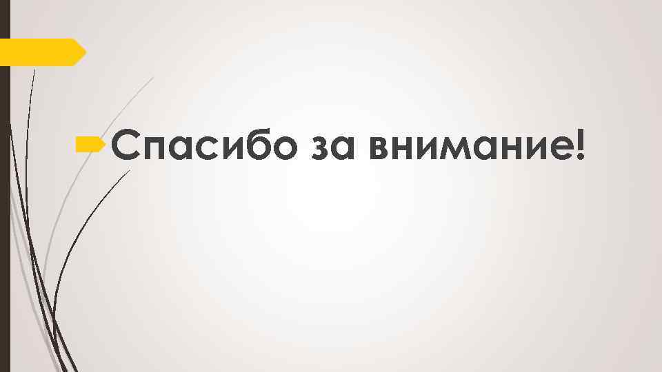 Спасибо за внимание! 